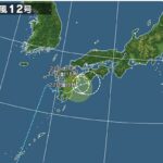 台風が接近しています。