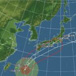 台風接近中です。